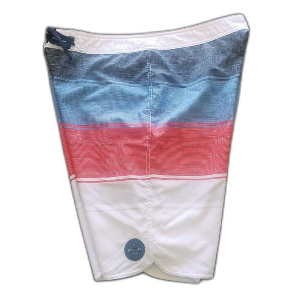 Rip Curl - Board Shorts / Swim Trunks - White Red & Blue - Mens Size 34 - Picture 3 of 8